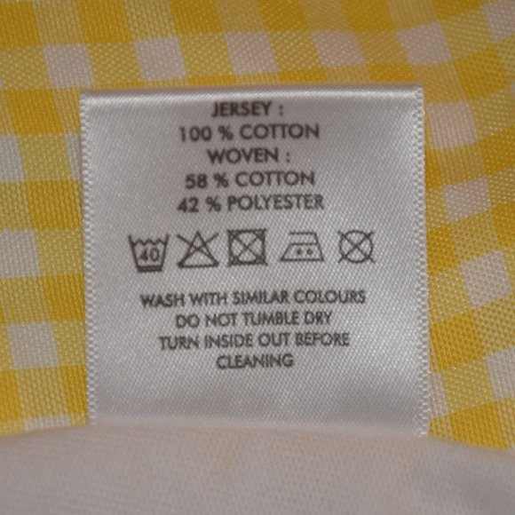 Oliver Bonas Yellow/ White Dress size 12 - Picture 14 of 14